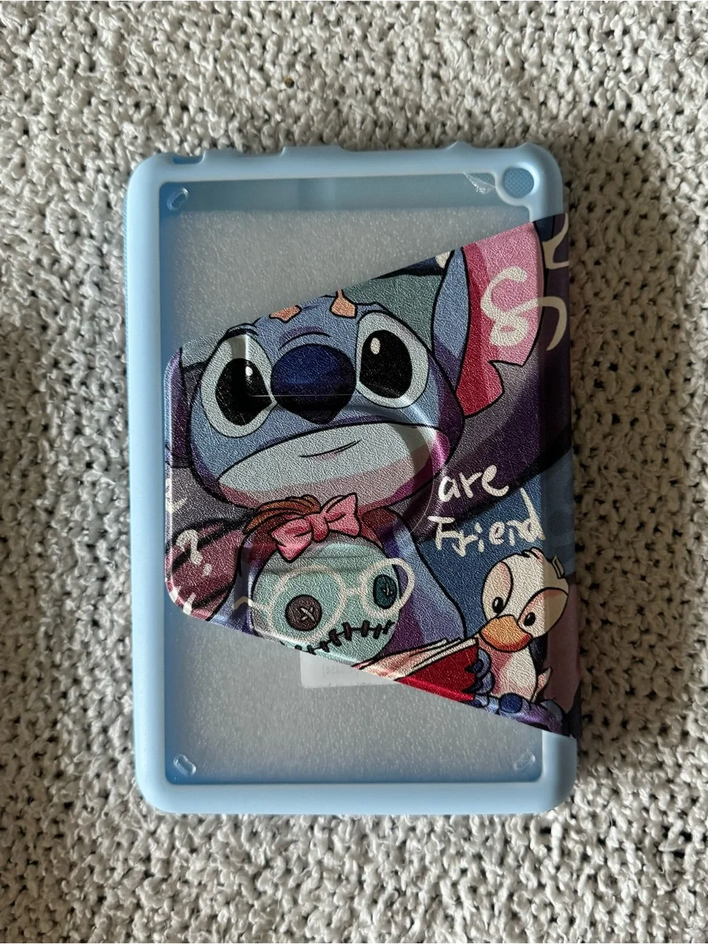 Stitch Themed Kindle Fire 7 Case in Blue and Pink NWT